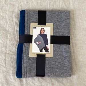 Celeste Wool/Cashmere Blend Poncho